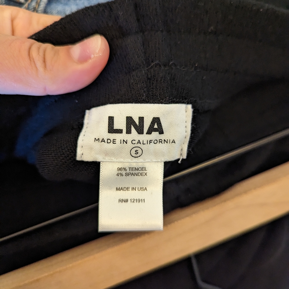 LNA Women's Flowy Sweats Pyjama Lounge Miller Pant - Black - Rainbow Sm… - Picture 10 of 10